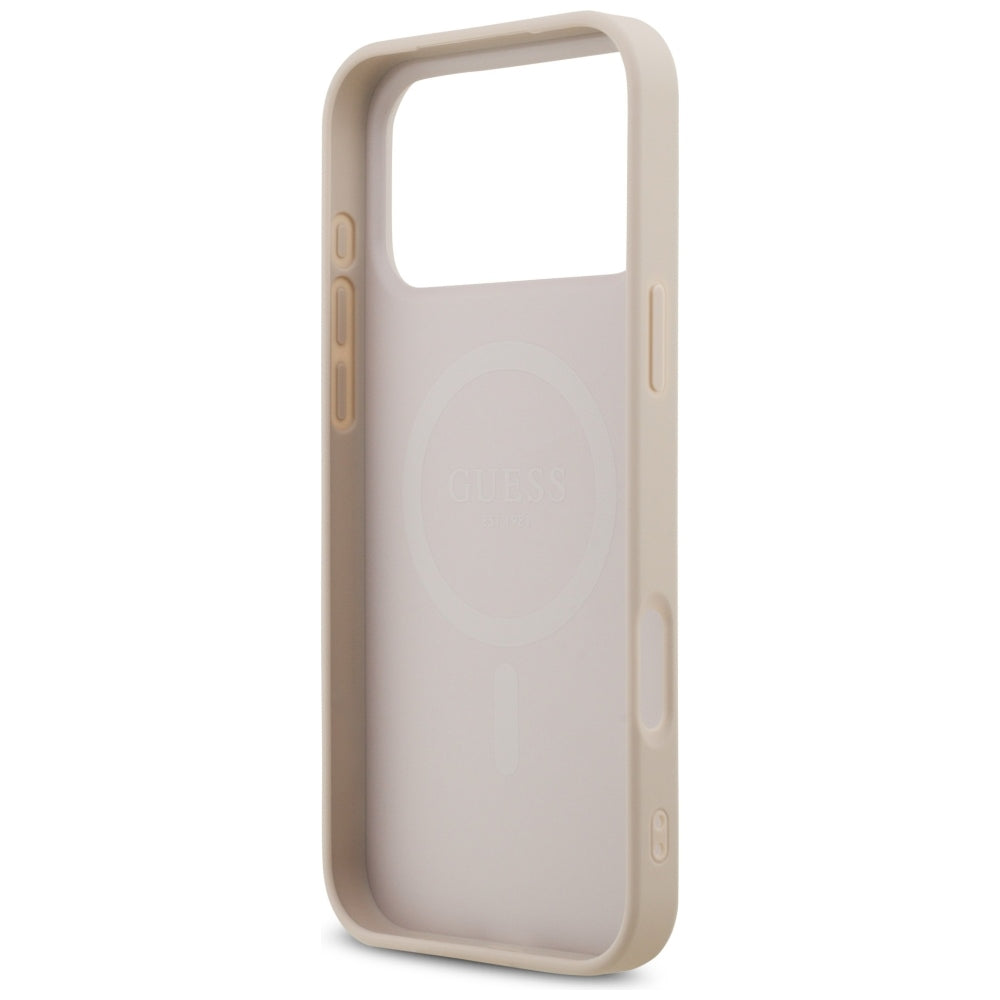 Θήκη MagSafe για Apple iPhone 18 Pro Max / 17 Pro Max, Guess, 4G Small and Classic, Ροζ
