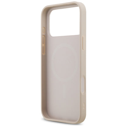 Θήκη MagSafe για Apple iPhone 18 Pro Max / 17 Pro Max, Guess, 4G Small and Classic, Ροζ