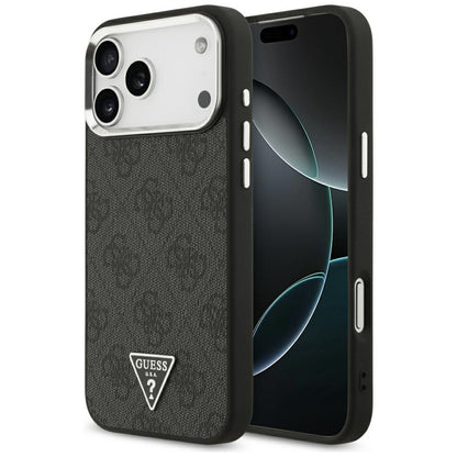 Θήκη MagSafe για Apple iPhone 18 Pro Max / 17 Pro Max, Guess, 4G Triangle Logo, Μαύρη