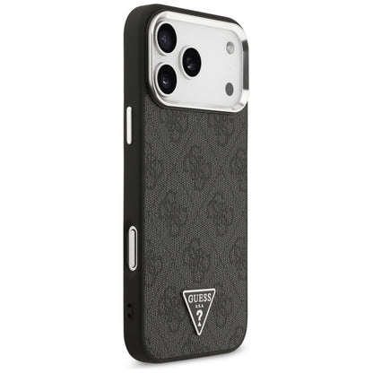 Θήκη MagSafe για Apple iPhone 18 Pro Max / 17 Pro Max, Guess, 4G Triangle Logo, Μαύρη
