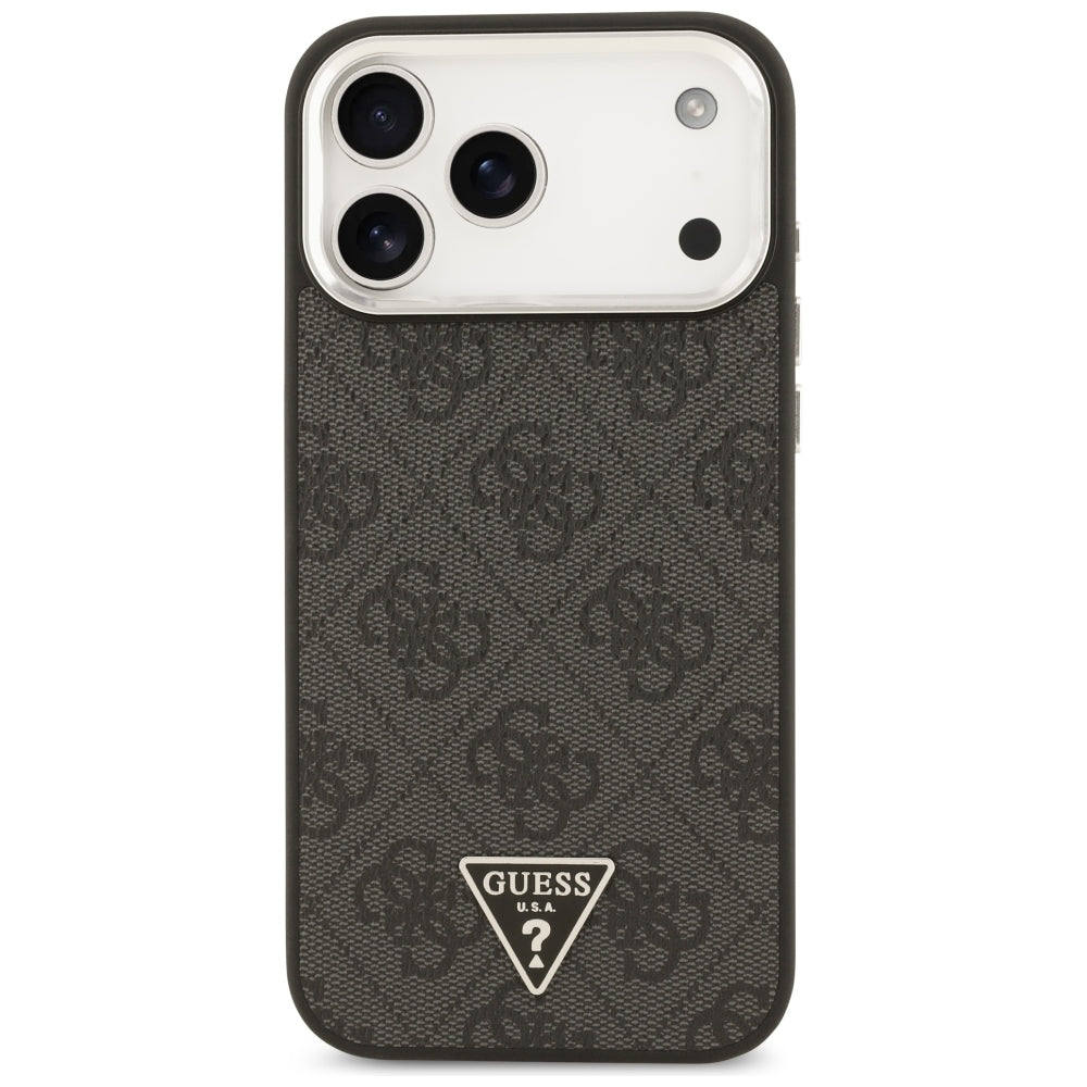 Θήκη MagSafe για Apple iPhone 18 Pro Max / 17 Pro Max, Guess, 4G Triangle Logo, Μαύρη