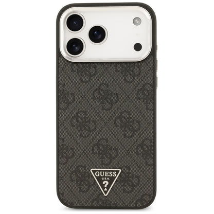 Θήκη MagSafe για Apple iPhone 18 Pro Max / 17 Pro Max, Guess, 4G Triangle Logo, Μαύρη