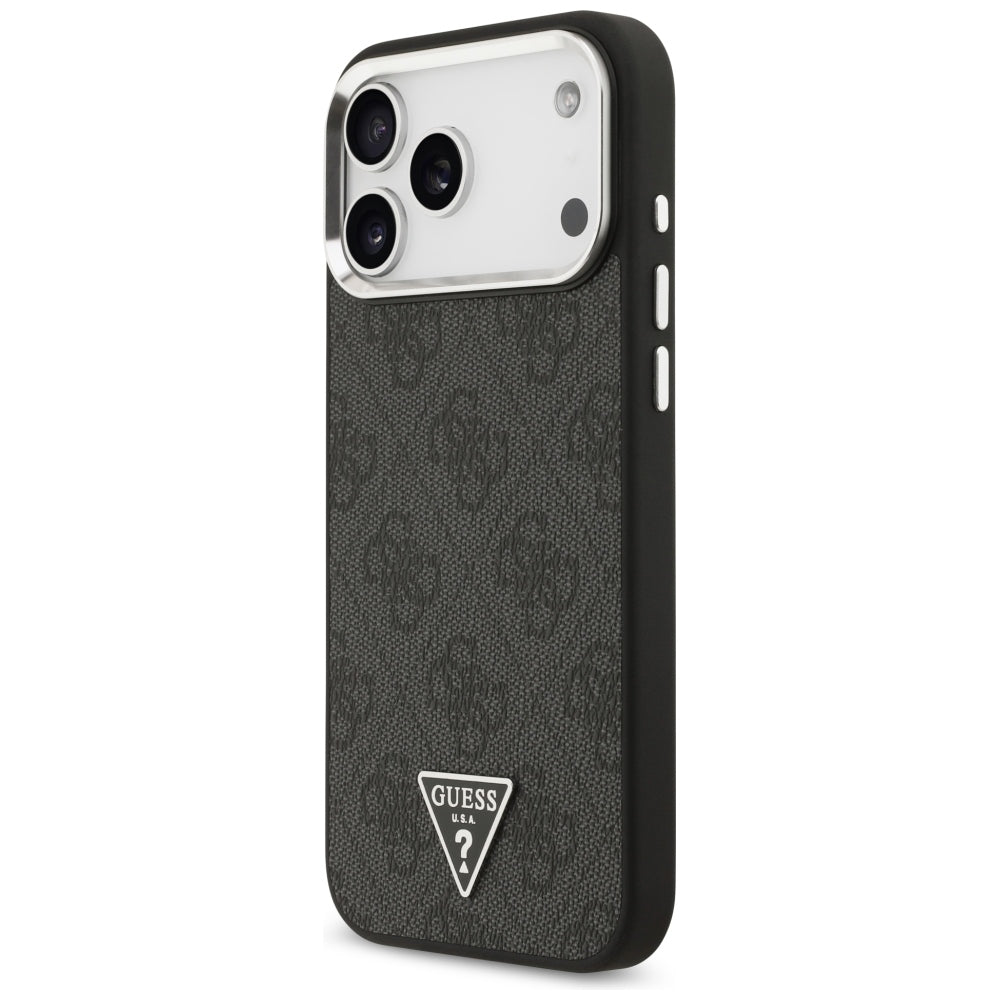 Θήκη MagSafe για Apple iPhone 18 Pro Max / 17 Pro Max, Guess, 4G Triangle Logo, Μαύρη