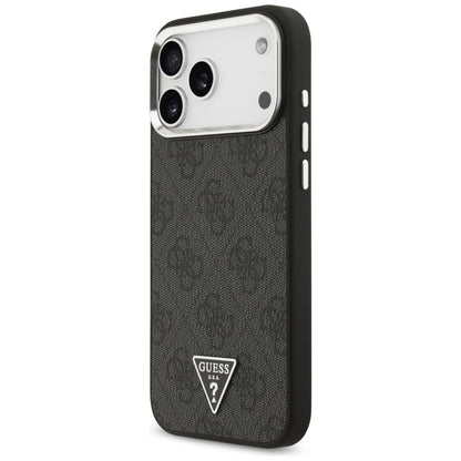 Θήκη MagSafe για Apple iPhone 18 Pro Max / 17 Pro Max, Guess, 4G Triangle Logo, Μαύρη