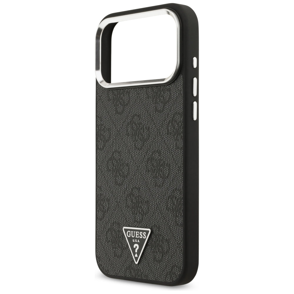 Θήκη MagSafe για Apple iPhone 18 Pro Max / 17 Pro Max, Guess, 4G Triangle Logo, Μαύρη
