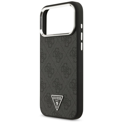 Θήκη MagSafe για Apple iPhone 18 Pro Max / 17 Pro Max, Guess, 4G Triangle Logo, Μαύρη