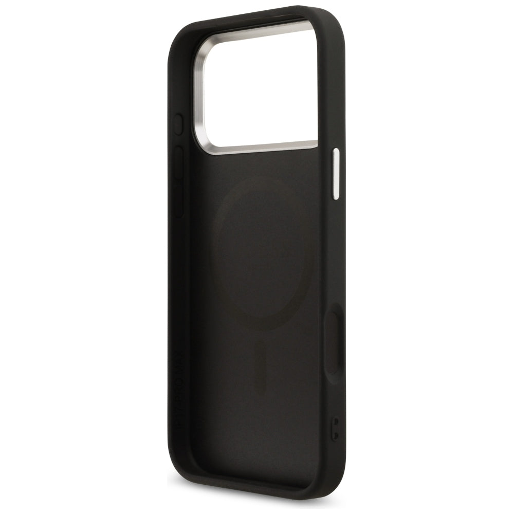 Θήκη MagSafe για Apple iPhone 18 Pro Max / 17 Pro Max, Guess, 4G Triangle Logo, Μαύρη