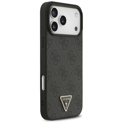 Θήκη MagSafe για Apple iPhone 18 Pro Max / 17 Pro Max, Guess, 4G Triangle Strass, Μαύρη