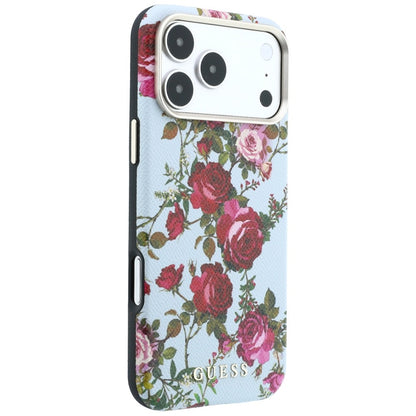 Θήκη MagSafe για Apple iPhone 18 Pro Max / 17 Pro Max, Guess, Blossom Roses Print, Μπλε