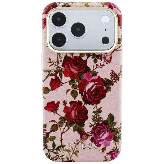 Θήκη MagSafe για Apple iPhone 18 Pro Max / 17 Pro Max, Guess, Blossom Roses Print, Ροζ