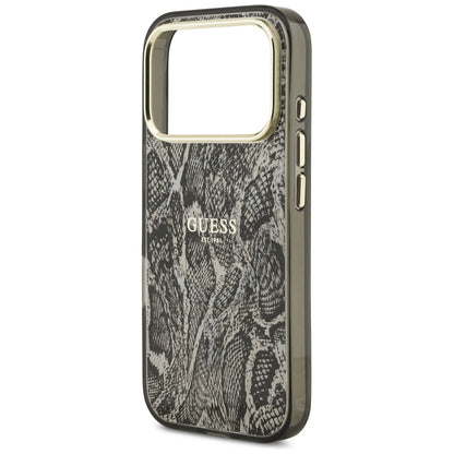 Θήκη MagSafe για Apple iPhone 18 Pro Max / 17 Pro Max, Guess, Python Pattern, Μαύρη
