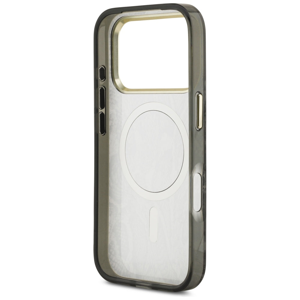 Θήκη MagSafe για Apple iPhone 18 Pro Max / 17 Pro Max, Guess, Python Pattern, Μαύρη