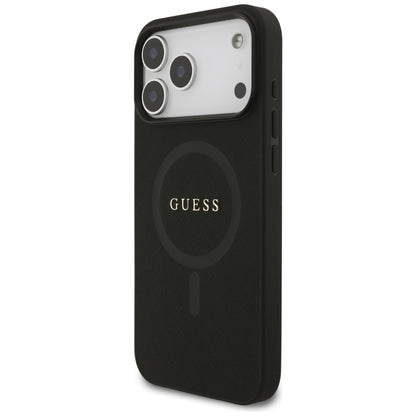 Θήκη MagSafe για Apple iPhone 18 Pro Max / 17 Pro Max, Guess, Saffiano, Μαύρο