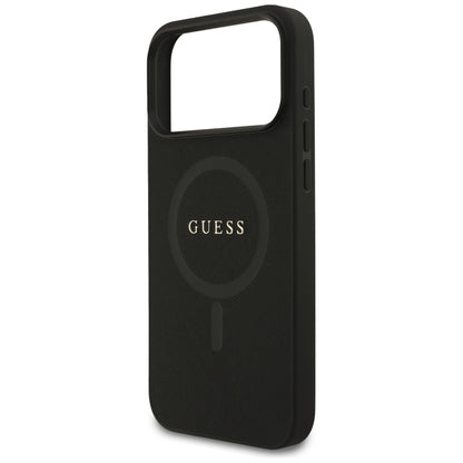 Θήκη MagSafe για Apple iPhone 18 Pro Max / 17 Pro Max, Guess, Saffiano, Μαύρο