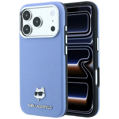 Θήκη MagSafe για Apple iPhone 18 Pro Max / 17 Pro Max, Karl Lagerfeld, Grained Choupette Head, Bleu