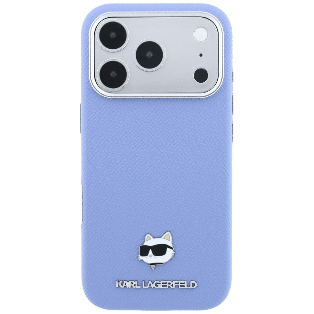 Θήκη MagSafe για Apple iPhone 18 Pro Max / 17 Pro Max, Karl Lagerfeld, Grained Choupette Head, Bleu