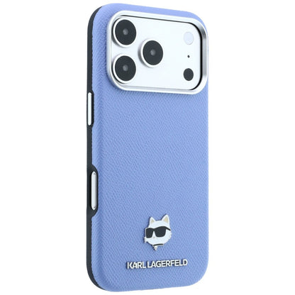 Θήκη MagSafe για Apple iPhone 18 Pro Max / 17 Pro Max, Karl Lagerfeld, Grained Choupette Head, Bleu