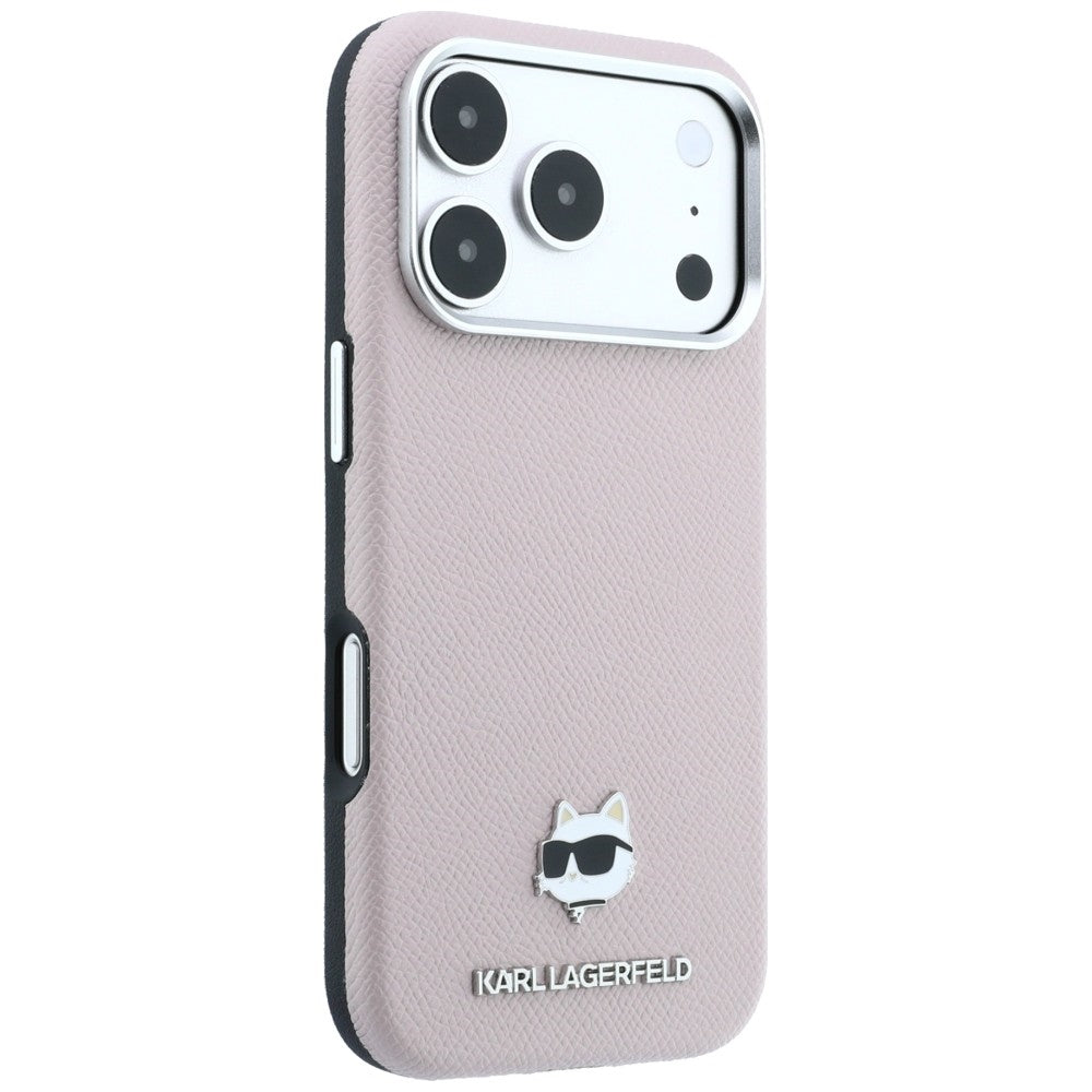 Θήκη MagSafe για Apple iPhone 18 Pro Max / 17 Pro Max, Karl Lagerfeld, Grained Choupette Head, Ροζ