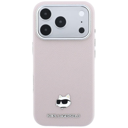 Θήκη MagSafe για Apple iPhone 18 Pro Max / 17 Pro Max, Karl Lagerfeld, Grained Choupette Head, Ροζ
