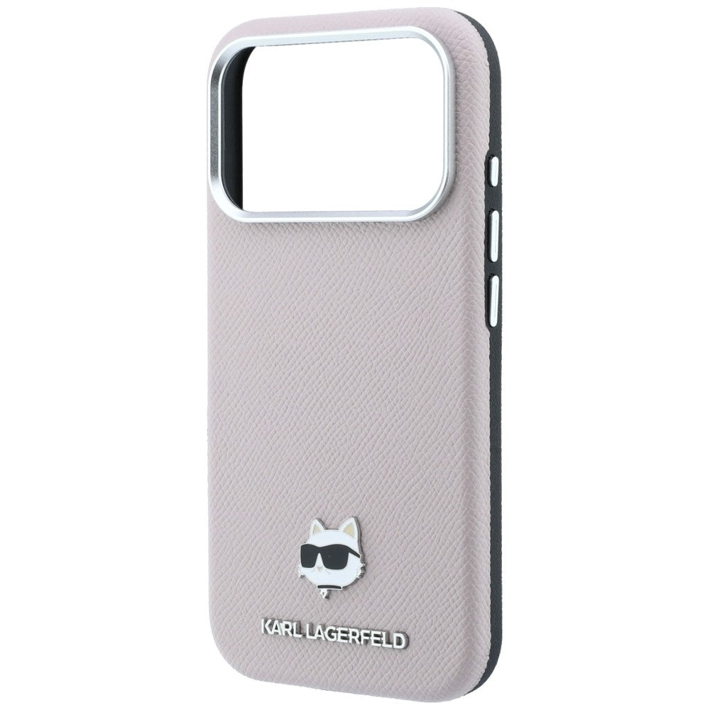 Θήκη MagSafe για Apple iPhone 18 Pro Max / 17 Pro Max, Karl Lagerfeld, Grained Choupette Head, Ροζ