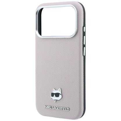Θήκη MagSafe για Apple iPhone 18 Pro Max / 17 Pro Max, Karl Lagerfeld, Grained Choupette Head, Ροζ