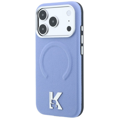 Θήκη MagSafe για Apple iPhone 18 Pro Max / 17 Pro Max, Karl Lagerfeld, Grained Embossed Ring, Μπλε