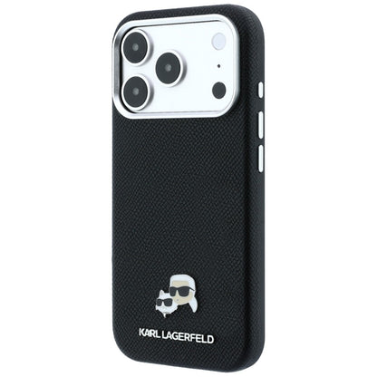 Θήκη MagSafe για Apple iPhone 18 Pro Max / 17 Pro Max, Karl Lagerfeld, Grained KC Heads, Μαύρο