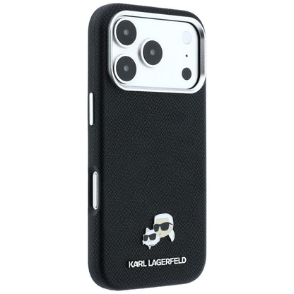 Θήκη MagSafe για Apple iPhone 18 Pro Max / 17 Pro Max, Karl Lagerfeld, Grained KC Heads, Μαύρο