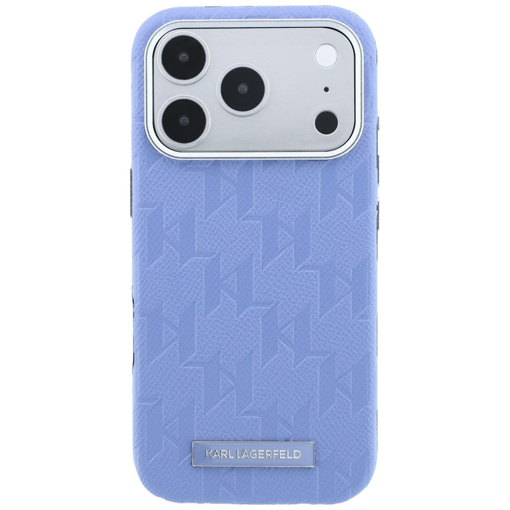 Θήκη MagSafe για Apple iPhone 18 Pro Max / 17 Pro Max, Karl Lagerfeld, Grained Mono Resin Logo, Bleu