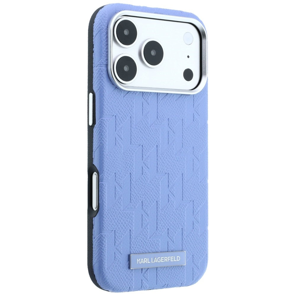 Θήκη MagSafe για Apple iPhone 18 Pro Max / 17 Pro Max, Karl Lagerfeld, Grained Mono Resin Logo, Bleu