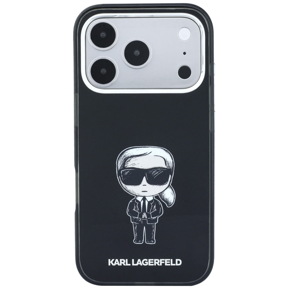 Θήκη MagSafe για Apple iPhone 18 Pro Max / 17 Pro Max, Karl Lagerfeld, HC IML Ikonik Sketch Print, Μαύρο