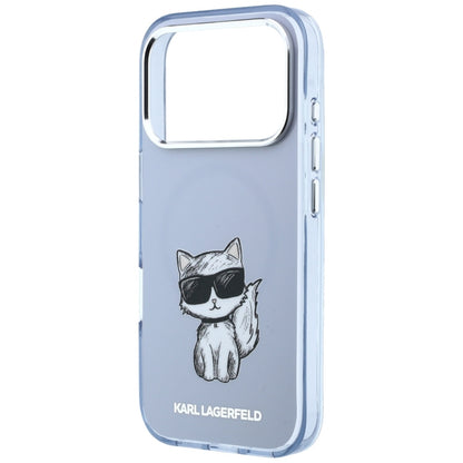 Θήκη MagSafe για Apple iPhone 18 Pro Max / 17 Pro Max, Karl Lagerfeld, IML Choupette Body Sketch Print, Μπλε