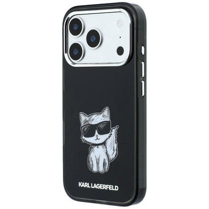 Θήκη MagSafe για Apple iPhone 18 Pro Max / 17 Pro Max, Karl Lagerfeld, IML Choupette Body Sketch Print, Μαύρο
