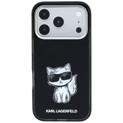 Θήκη MagSafe για Apple iPhone 18 Pro Max / 17 Pro Max, Karl Lagerfeld, IML Choupette Body Sketch Print, Μαύρο