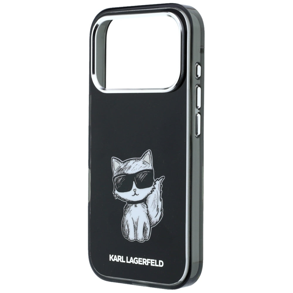 Θήκη MagSafe για Apple iPhone 18 Pro Max / 17 Pro Max, Karl Lagerfeld, IML Choupette Body Sketch Print, Μαύρο