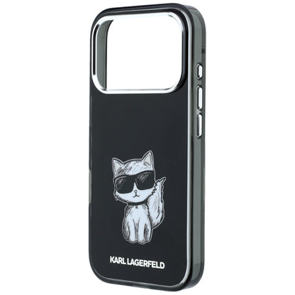 Θήκη MagSafe για Apple iPhone 18 Pro Max / 17 Pro Max, Karl Lagerfeld, IML Choupette Body Sketch Print, Μαύρο