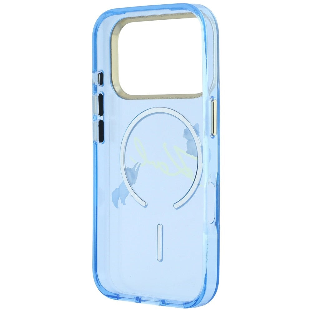 Θήκη MagSafe για Apple iPhone 18 Pro Max / 17 Pro Max, Karl Lagerfeld, IML Choupette Karl Script Logo, Μπλε