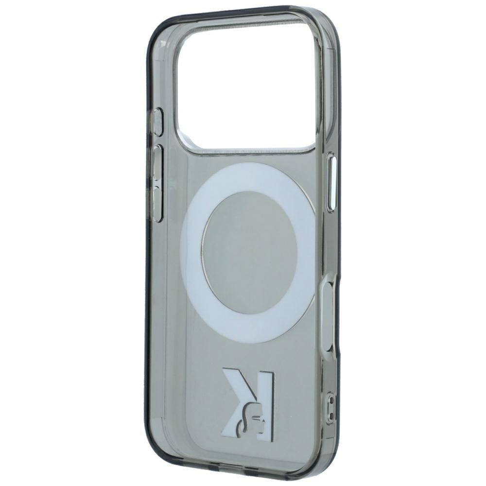 Θήκη MagSafe για Apple iPhone 18 Pro Max / 17 Pro Max, Karl Lagerfeld, IML Ring Stand Kameo Metal, Μαύρο