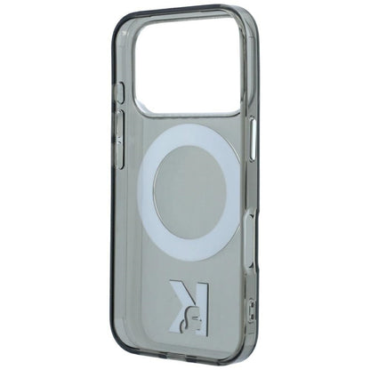 Θήκη MagSafe για Apple iPhone 18 Pro Max / 17 Pro Max, Karl Lagerfeld, IML Ring Stand Kameo Metal, Μαύρο
