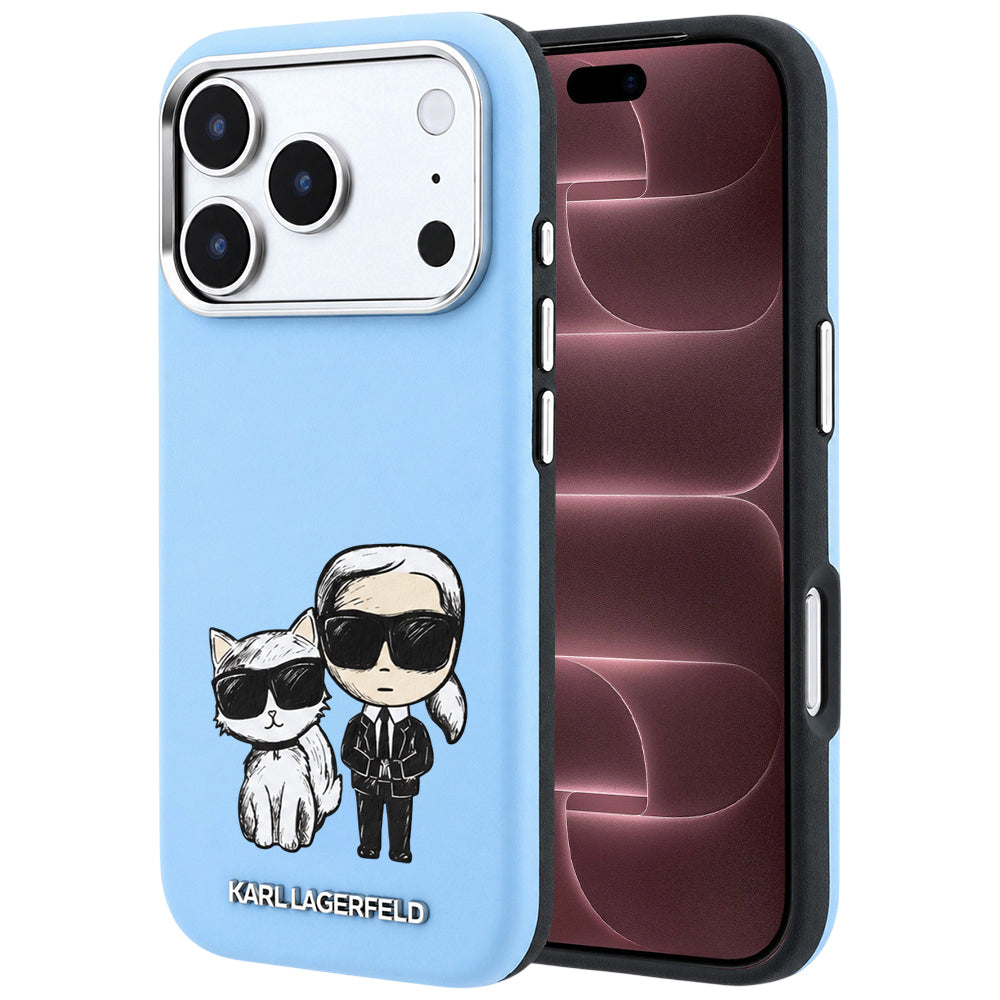 Θήκη MagSafe για Apple iPhone 18 Pro Max / 17 Pro Max, Karl Lagerfeld, KC Bodies Sketch, Bleu