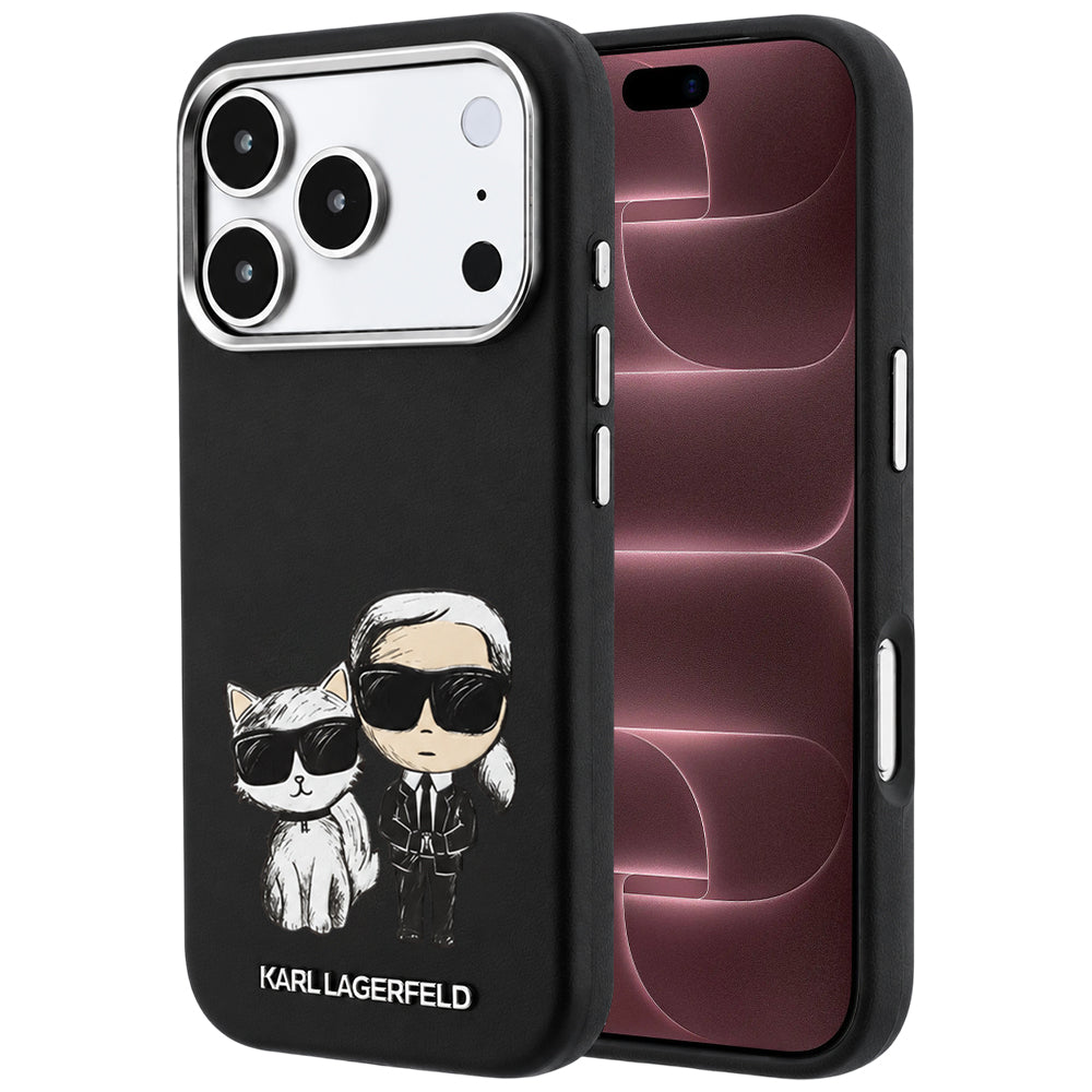 Θήκη MagSafe για Apple iPhone 18 Pro Max / 17 Pro Max, Karl Lagerfeld, KC Bodies Sketch, Μαύρο