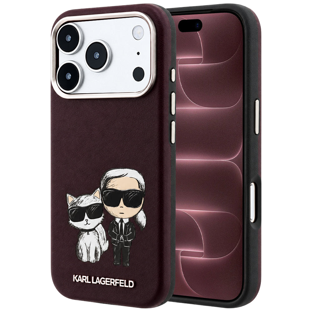 Θήκη MagSafe για Apple iPhone 18 Pro Max / 17 Pro Max, Karl Lagerfeld, KC Bodies Sketch, Βυσσινί