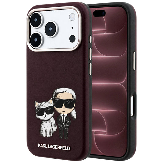 Θήκη MagSafe για Apple iPhone 18 Pro Max / 17 Pro Max, Karl Lagerfeld, KC Bodies Sketch, Βυσσινί