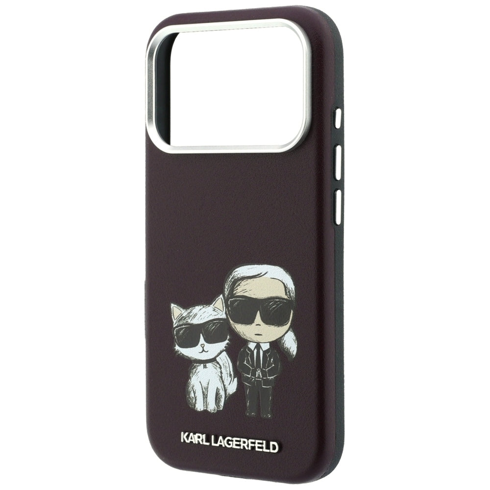Θήκη MagSafe για Apple iPhone 18 Pro Max / 17 Pro Max, Karl Lagerfeld, KC Bodies Sketch, Βυσσινί
