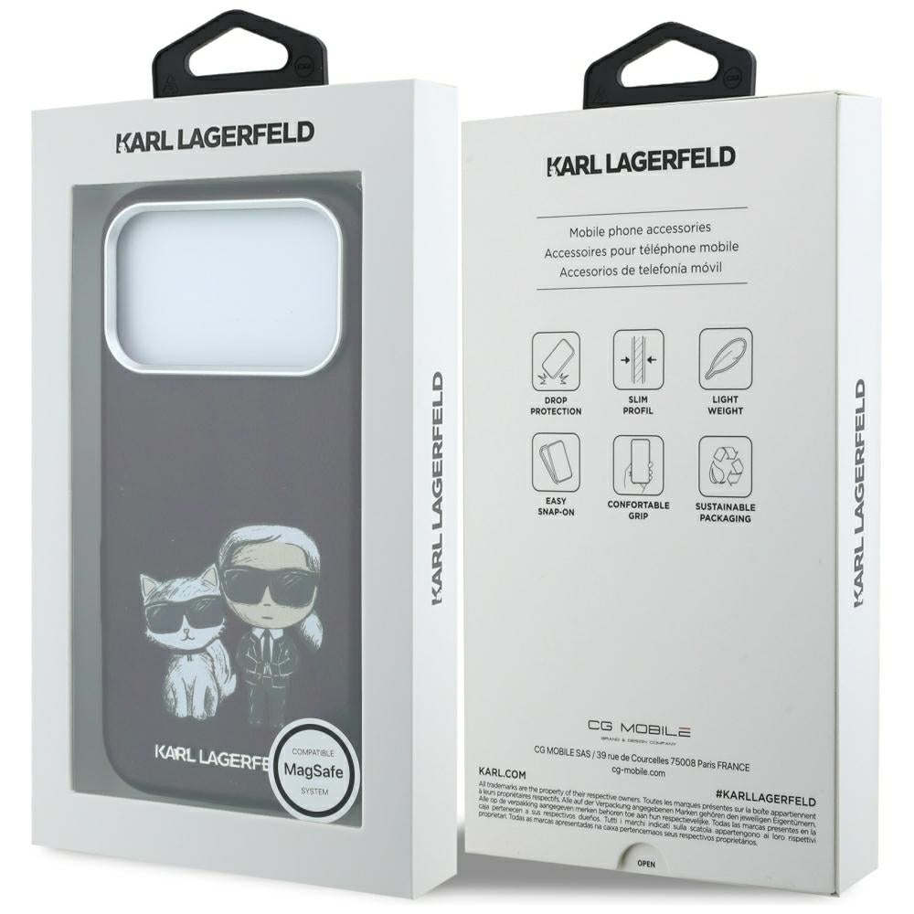 Θήκη MagSafe για Apple iPhone 18 Pro Max / 17 Pro Max, Karl Lagerfeld, KC Bodies Sketch, Βυσσινί