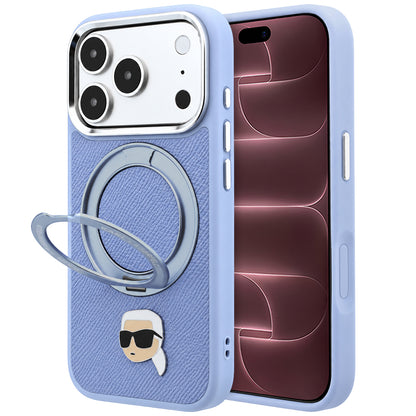 Θήκη MagSafe για Apple iPhone 18 Pro Max / 17 Pro Max, Karl Lagerfeld, Ring Stand 360 Karl Pin, Μπλε