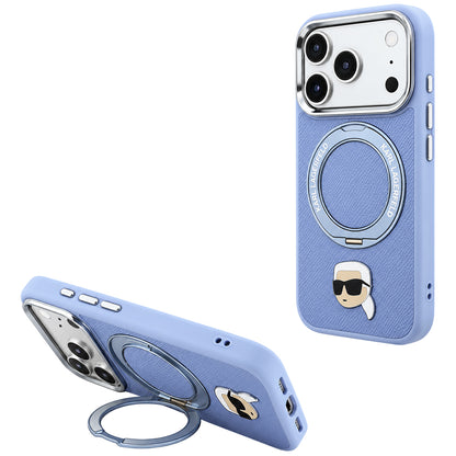Θήκη MagSafe για Apple iPhone 18 Pro Max / 17 Pro Max, Karl Lagerfeld, Ring Stand 360 Karl Pin, Μπλε