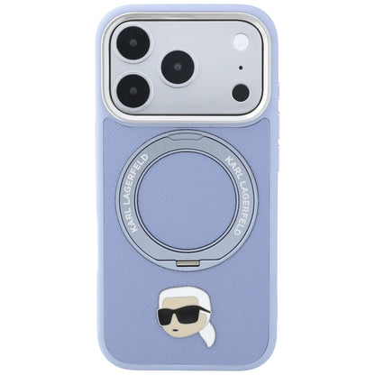 Θήκη MagSafe για Apple iPhone 18 Pro Max / 17 Pro Max, Karl Lagerfeld, Ring Stand 360 Karl Pin, Μπλε