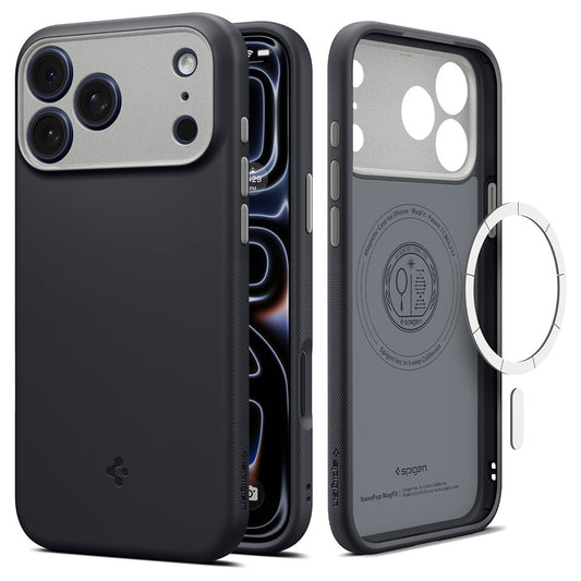 Θήκη MagSafe για Apple iPhone 18 Pro Max / 17 Pro Max, Spigen, Caseology Nano Pop, Μαύρη ACS12142