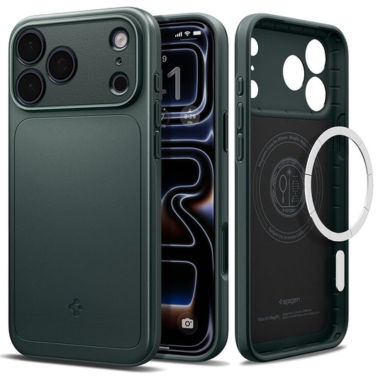 Θήκη MagSafe για Apple iPhone 18 Pro Max / 17 Pro Max, Spigen, Thin Fit, Πράσινο ACS12106